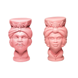 MILLESIMI set of 2 tables stools IL MORO + LA MORA