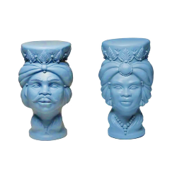 MILLESIMI set of 2 tables stools IL MORO + LA MORA