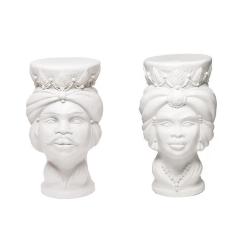 MILLESIMI set of 2 tables stools IL MORO + LA MORA