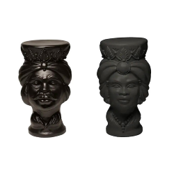 MILLESIMI set of 2 tables stools IL MORO + LA MORA