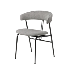 GUBI chaise avec accoudoirs et rembourrage total VIOLIN