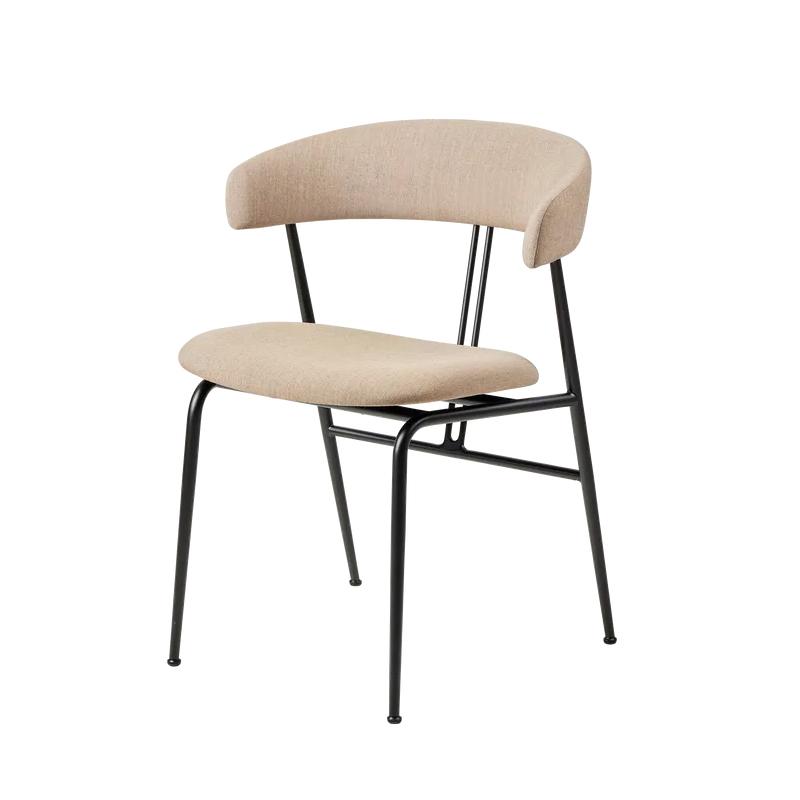 GUBI seat with armrests fully upholstered VIOLIN