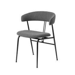 GUBI chaise avec accoudoirs et rembourrage total VIOLIN