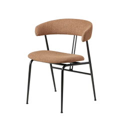 GUBI chaise avec accoudoirs et rembourrage total VIOLIN