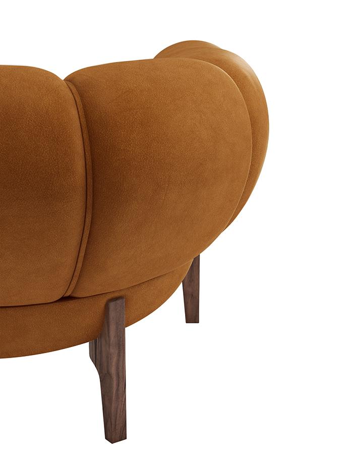 GUBI sofa CROISSANT in leather