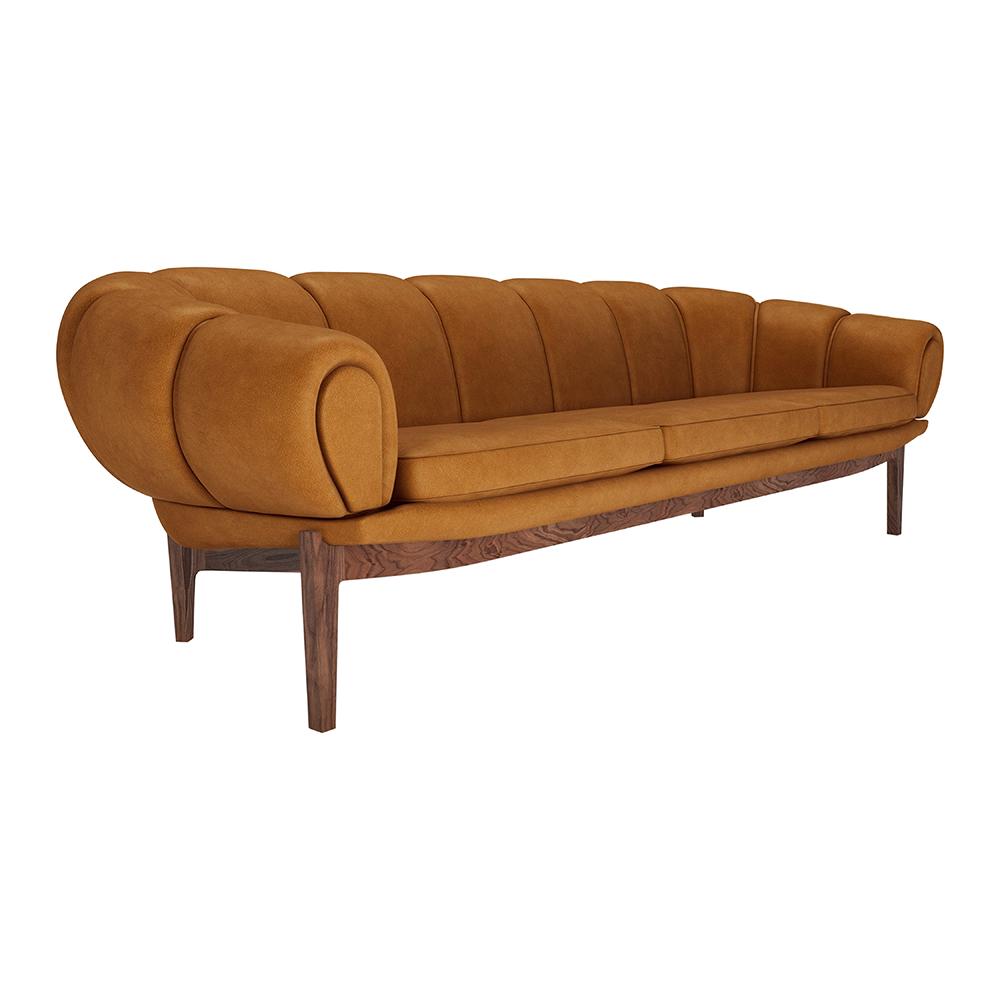 GUBI sofa CROISSANT in leather