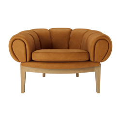 GUBI fauteuil CROISSANT en cuir