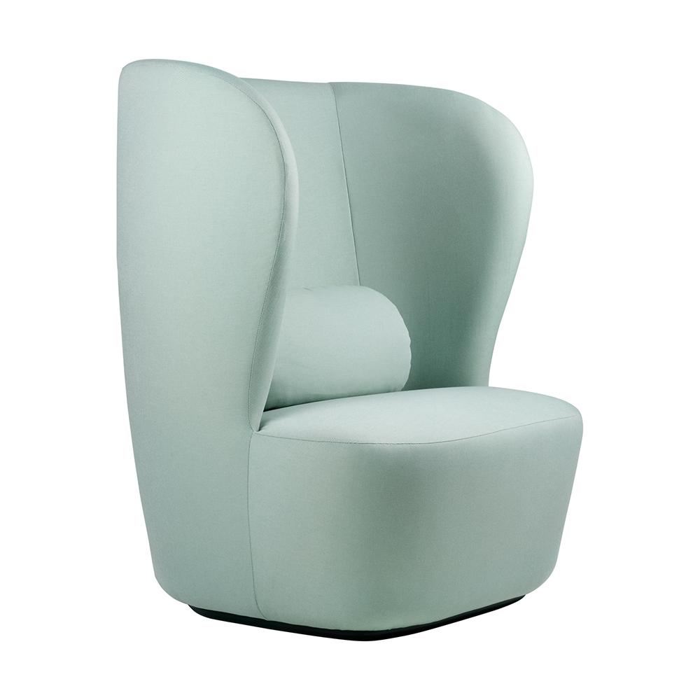 GUBI high back armchair STAY LARGE with black base