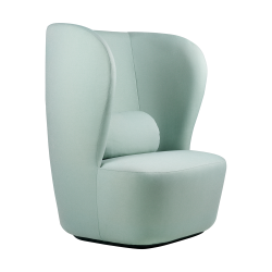 GUBI high back armchair STAY LARGE with black base
