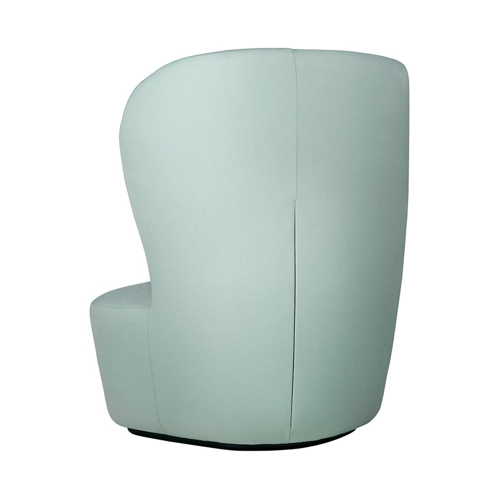 GUBI high back armchair STAY LARGE with black base