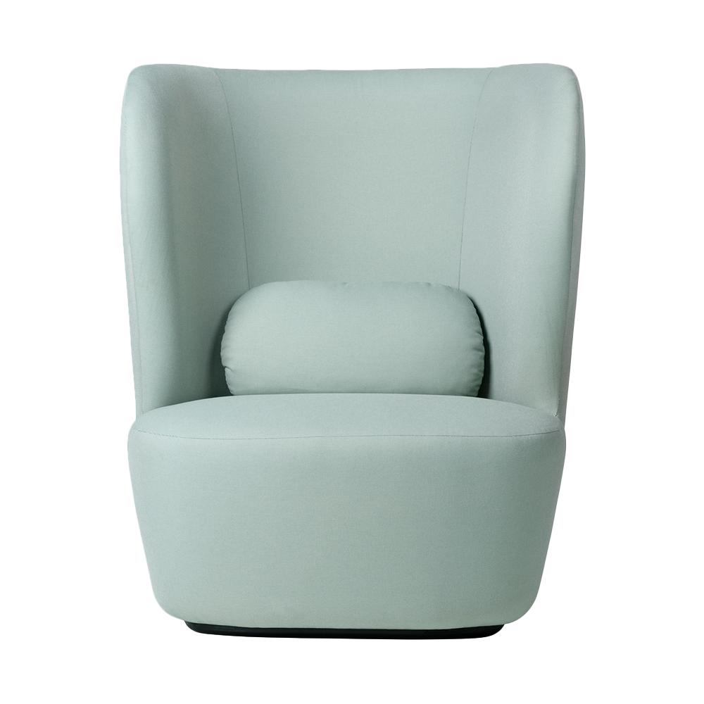 GUBI high back armchair STAY LARGE with black base