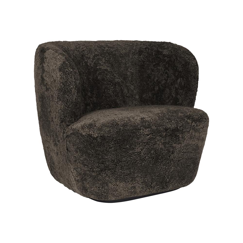 GUBI armchair STAY LARGE with black base