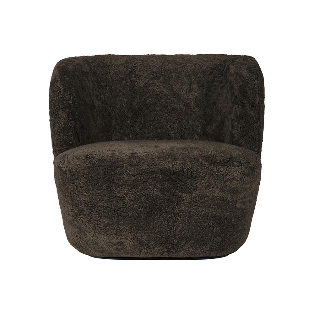 GUBI armchair STAY LARGE with black base