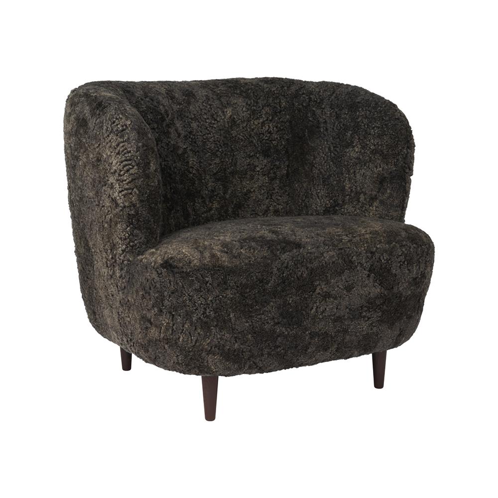 GUBI armchair STAY LARGE with wooden legs