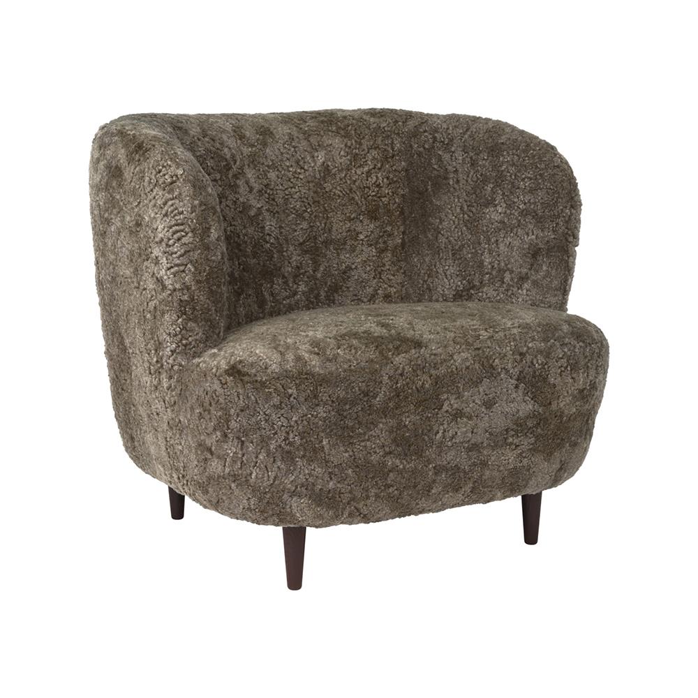 GUBI armchair STAY LARGE with wooden legs