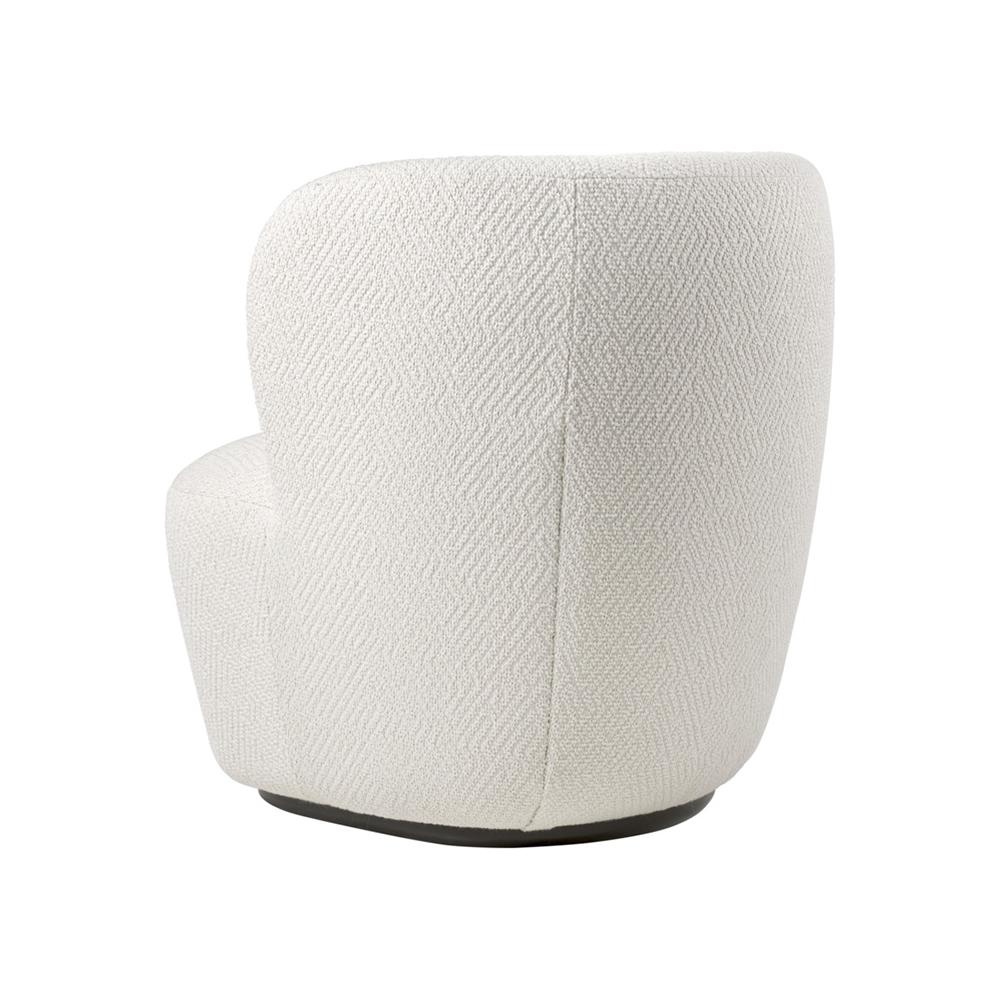 GUBI armchair STAY SMALL with returning swivel base