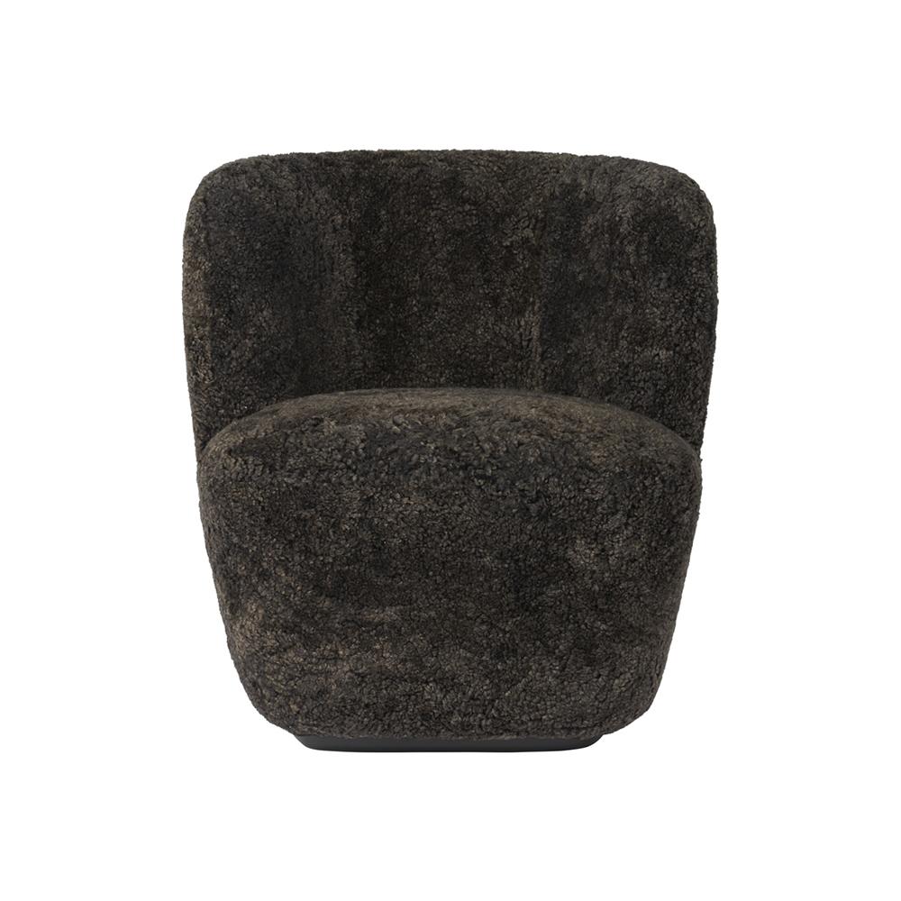 GUBI armchair STAY SMALL with black base