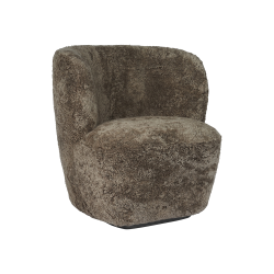 GUBI armchair STAY SMALL with black base