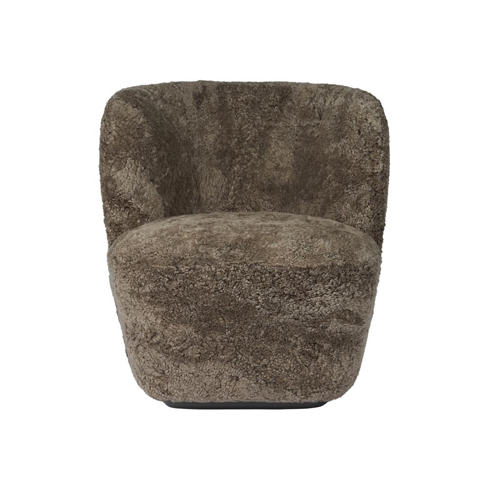 GUBI armchair STAY SMALL with black base