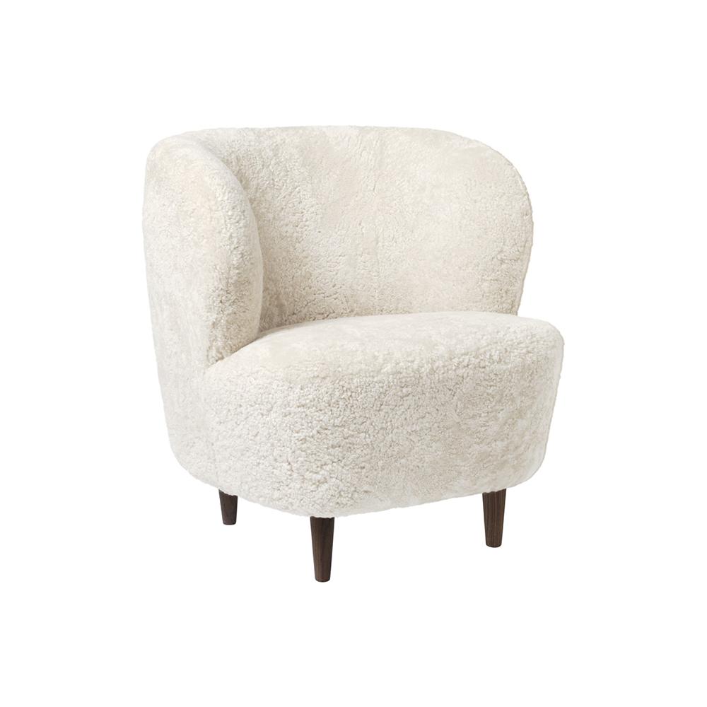 GUBI armchair STAY SMALL with wooden legs