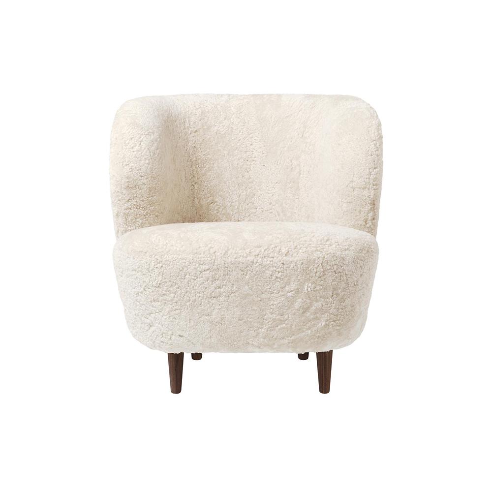 GUBI armchair STAY SMALL with wooden legs