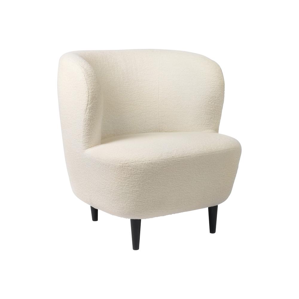 GUBI armchair STAY SMALL with wooden legs