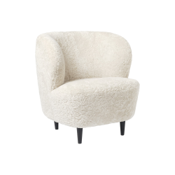 GUBI armchair STAY SMALL with wooden legs