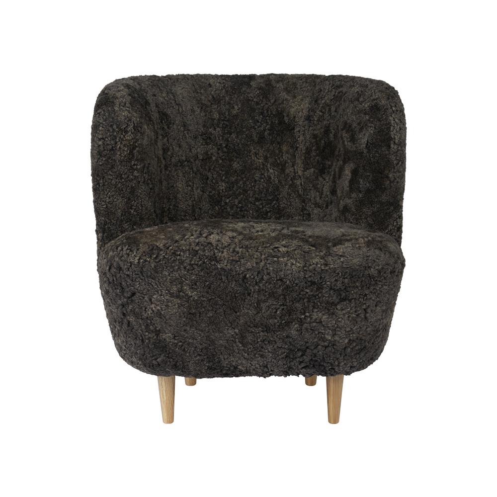 GUBI armchair STAY SMALL with wooden legs