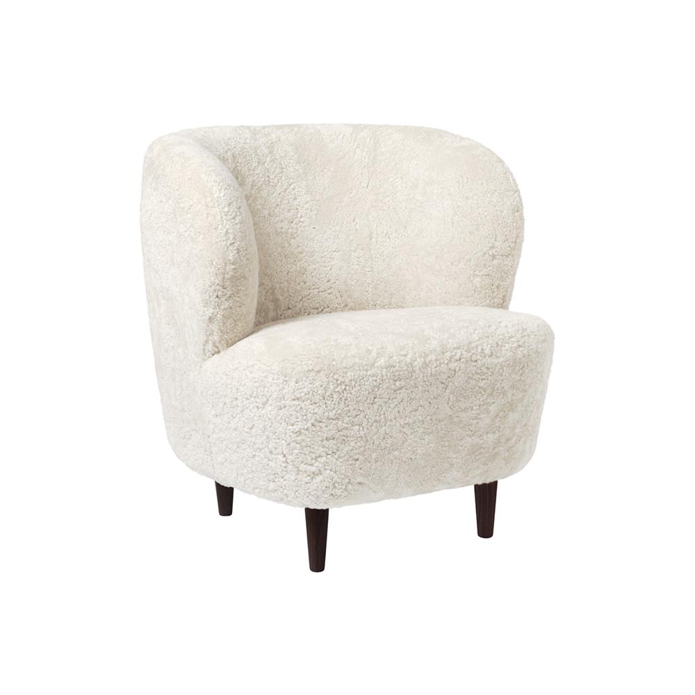 GUBI armchair STAY SMALL with wooden legs