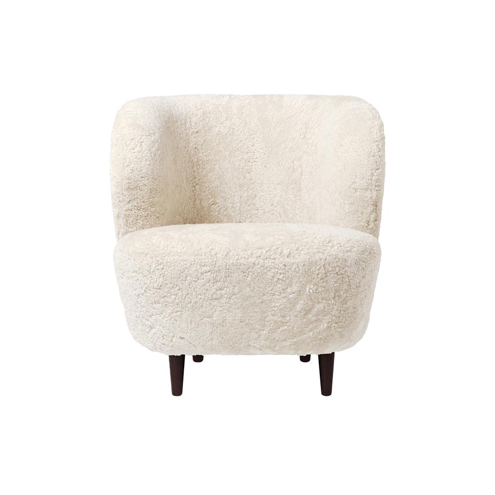 GUBI armchair STAY SMALL with wooden legs