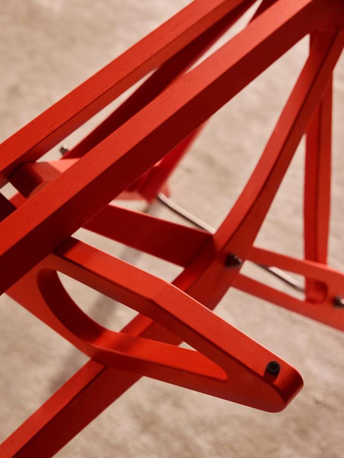 ZANOTTA table avec plateau en verre REALE CM