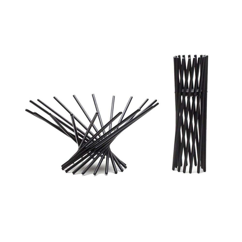 dESIGNoBJECT black PVC fruit holder centerpiece