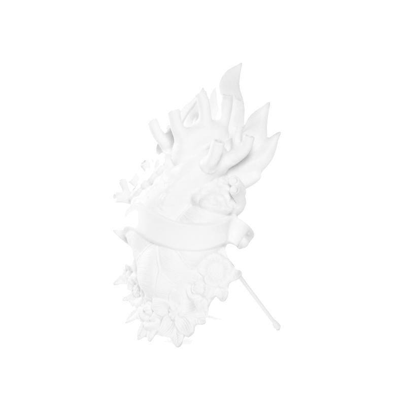 SELETTI heart shaped vase HOLY LOVE IN BLOOM