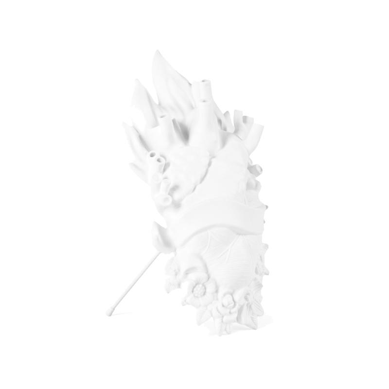 SELETTI heart shaped vase HOLY LOVE IN BLOOM