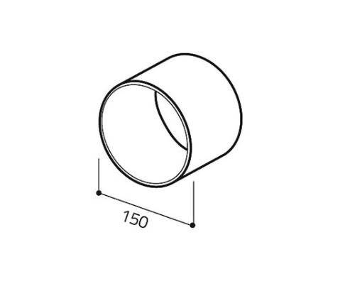 ELICA raccord rond Ø150 mm 1053Z