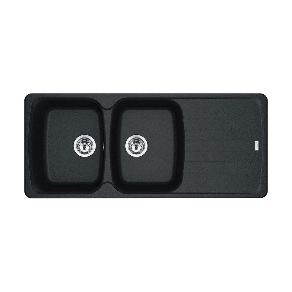 FRANKE sink with 2 bowls + drainer ANTEA AZG 621