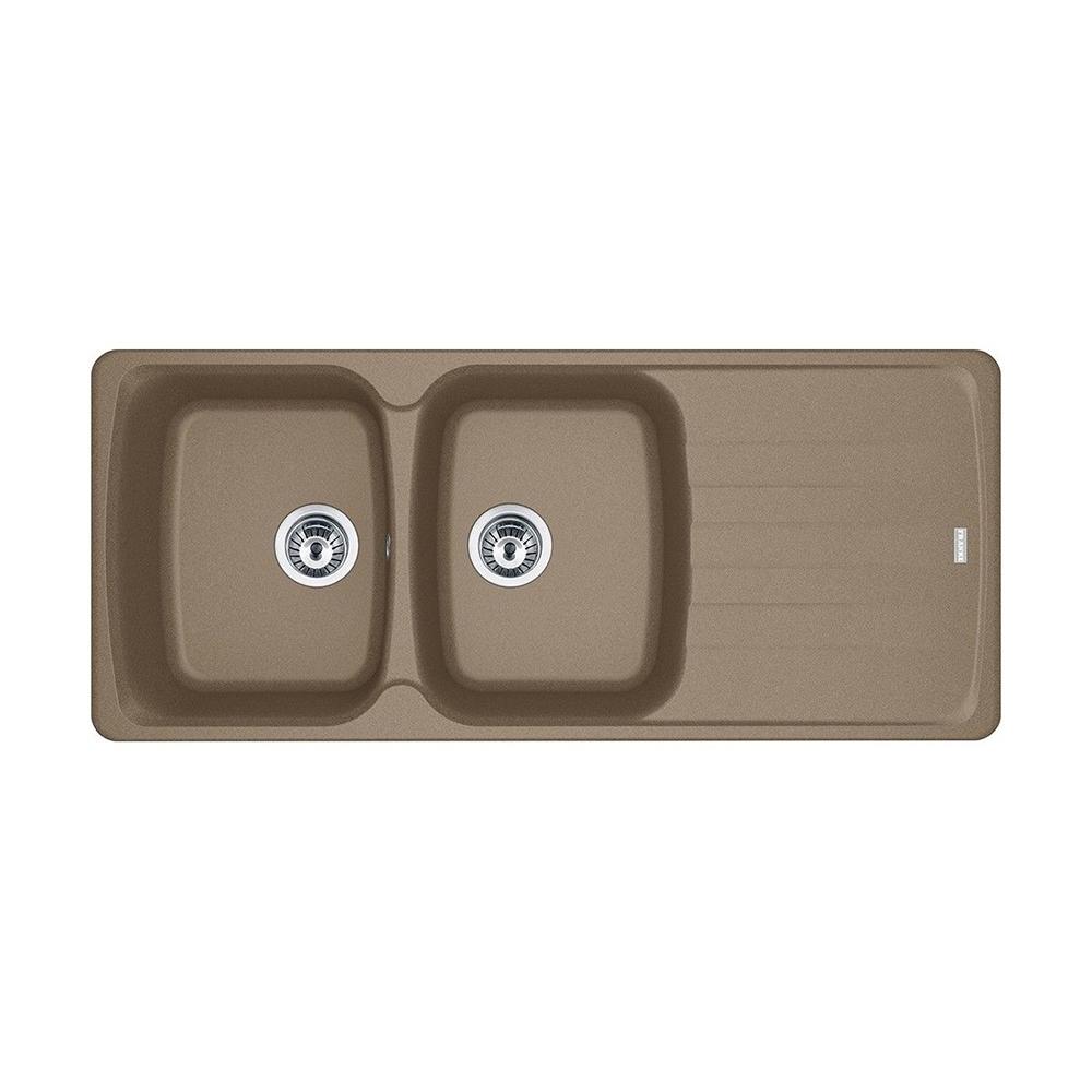 FRANKE sink with 2 bowls + drainer ANTEA AZG 621