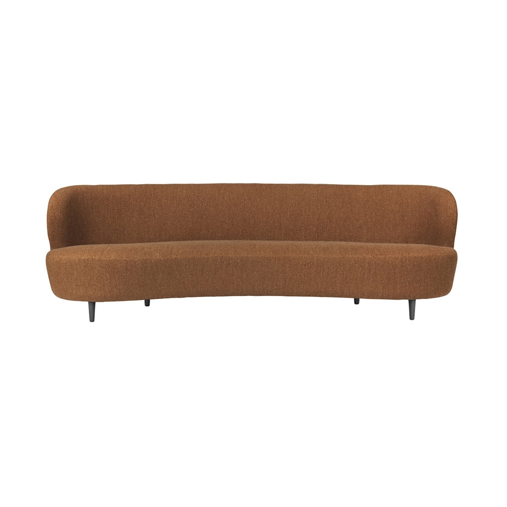 GUBI sofa STAY OVAL 240x95 cm with wooden legs