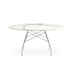 KARTELL round table GLOSSY XXL MARBLE Ø 150 cm