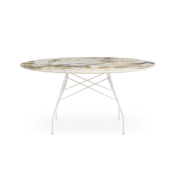 KARTELL round table GLOSSY XXL MARBLE Ø 150 cm