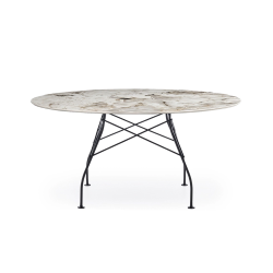 KARTELL round table GLOSSY XXL MARBLE Ø 150 cm