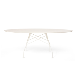 KARTELL outdoor oval table GLOSSY XXL OUTDOOR 192 x 118 cm