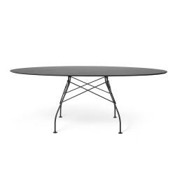KARTELL outdoor oval table GLOSSY XXL OUTDOOR 192 x 118 cm