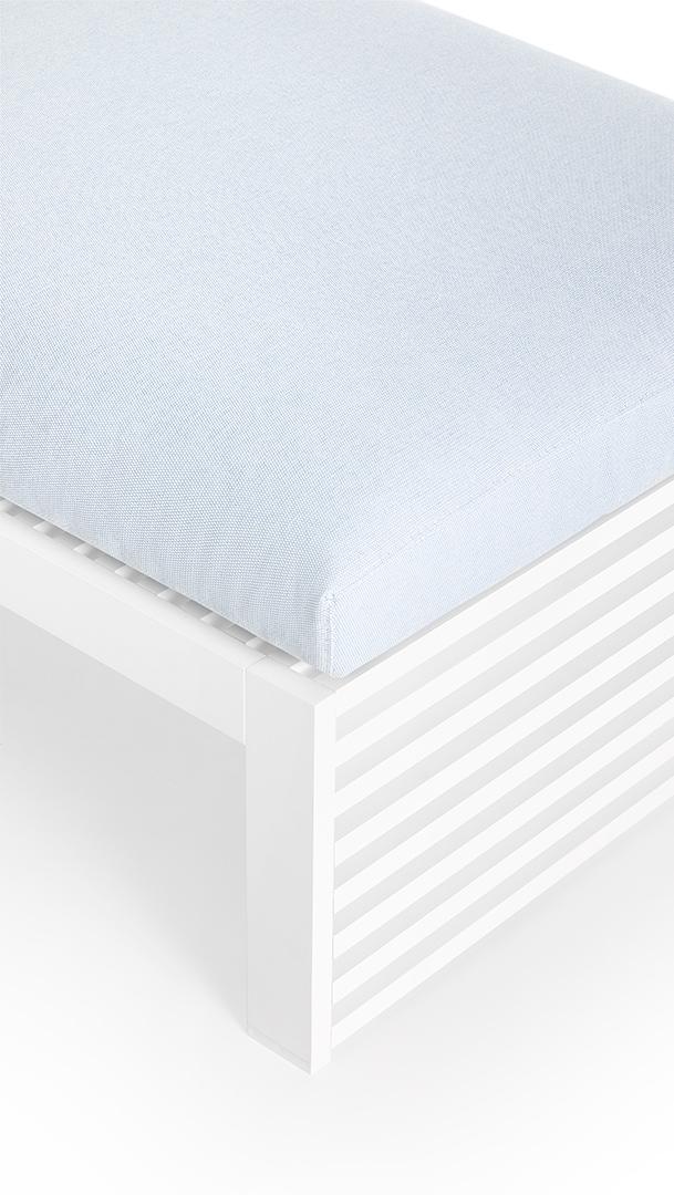 GANDIA BLASCO outdoor sunbed with wheels DNA CHAISE LOUNGE