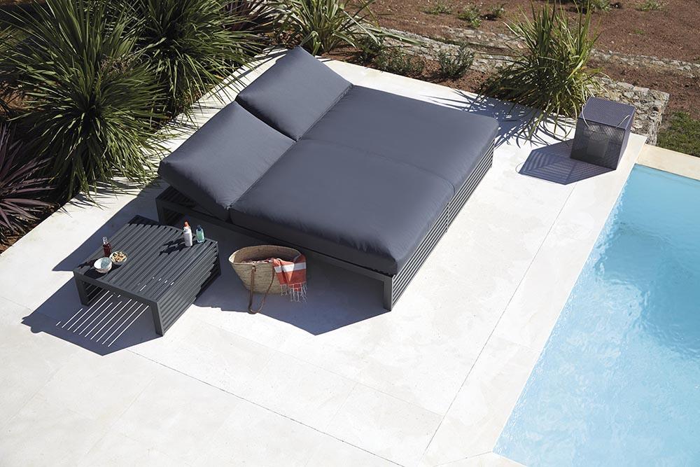 GANDIA BLASCO outdoor sunbed DNA CHILL BED 200 cm