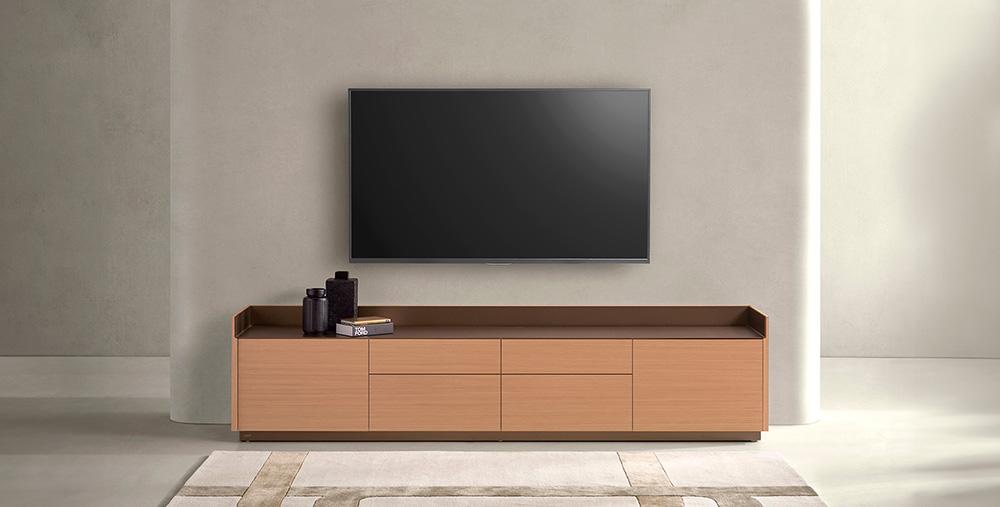 PUNT MOBLES sideboard furniture STOCKHOLM 4 doors STKH01 with H 29 cm base