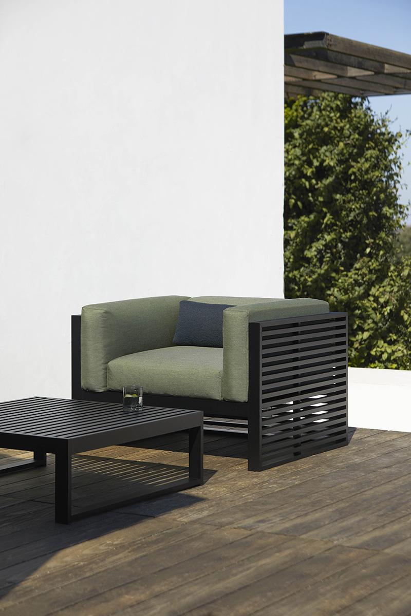 GANDIA BLASCO table basse pour l'extérieur DNA 91 x 90 x H 31 cm