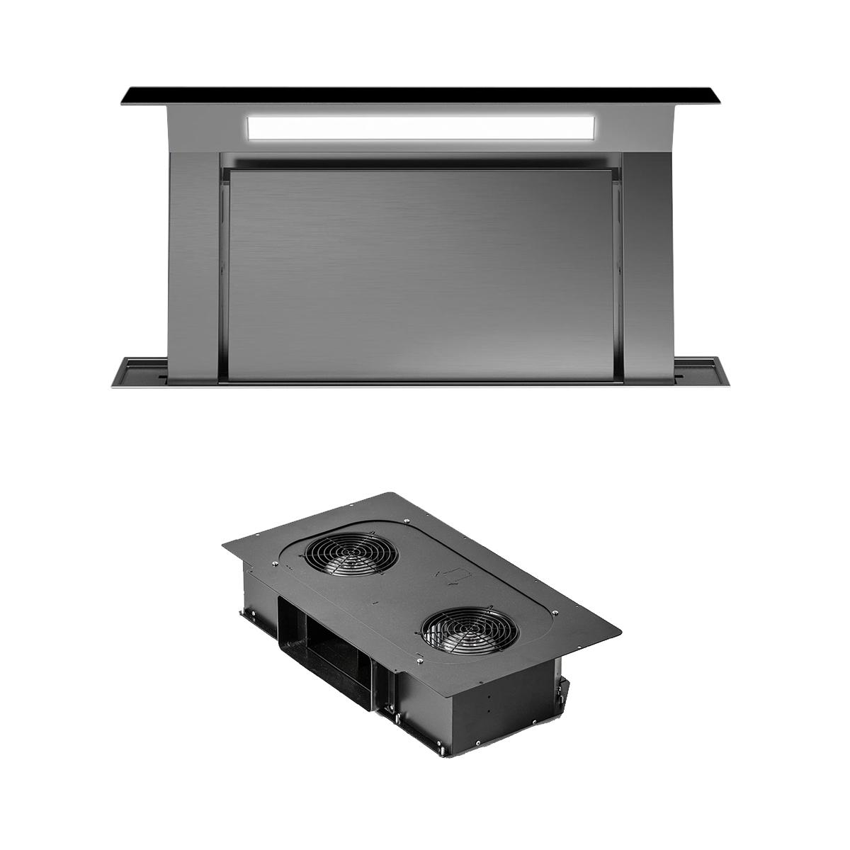 FALMEC extractor hood DOWNDRAFT SLIM motor 800 m3/h BLACK 90 cm