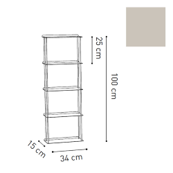 KRIPTONITE bibliothèque murale KROSSING 34 x H 100 cm