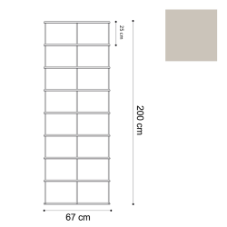 KRIPTONITE bibliothèque murale KROSSING 67 x H 200 cm